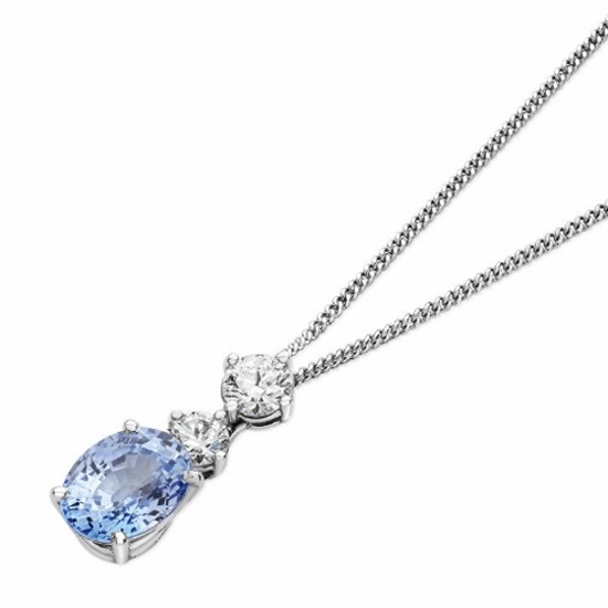 sapphire and diamond necklace