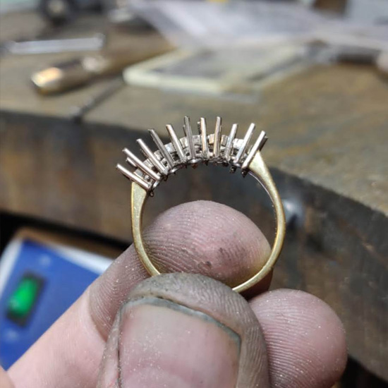 diamond ring repair at Clark & Son