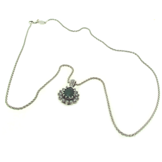 Emerald and Diamond necklace