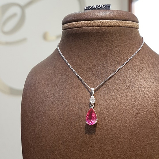 Spinel necklace