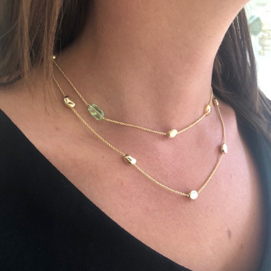 clark collection gold necklaces
