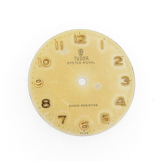 Tudor watch dial in need of restoration